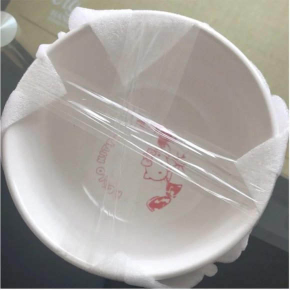 Le Creuset x Hello Kitty light pink white bow rice Bowl set of 2 nwt - Picture 11 of 14